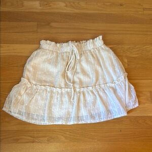 Altard State White Ruffle Skirt